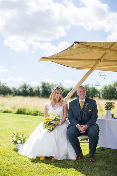 Pretty Outdoorsy Yellow Tipi Wedding