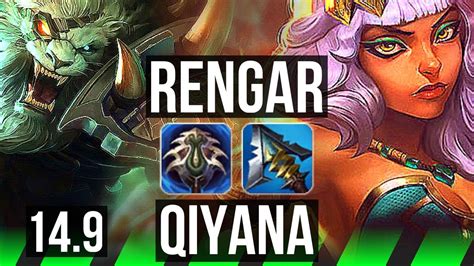 RENGAR Vs QIYANA JGL 66 Winrate Legendary 13 3 5 EUW Master