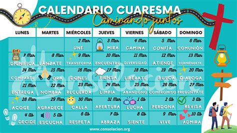 Calendario De Cuaresma APA Rosa Molas