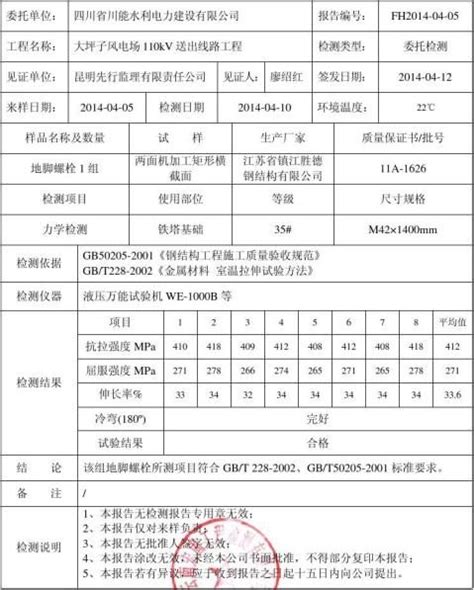 螺栓检验报告（八篇） 范文118