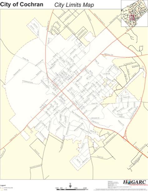 Cochran, GA - PD Service Map