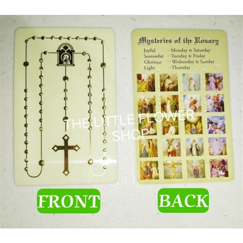 Rosary Card Wallet Rosary Pocket Rosary Never Forget Your Rosary Again