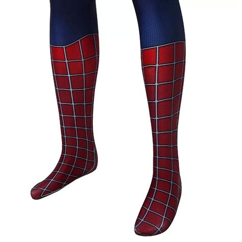 Peter Parker Cosplay Costumes D Webbed Suit Zentai Jumpsuit For Men S