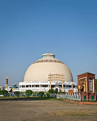 Dome At Deekshabhoomi Nagpur India Against A Clear Blue Sky Photo