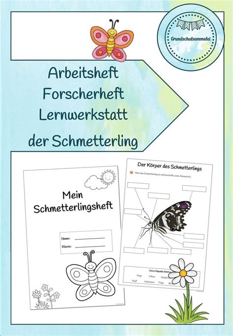 Materialpaket Schmetterling Ab Klasse Unterrichtsmaterial In Den