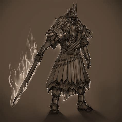 [OC] Gwyn, Lord of Cinder Fanart : r/darksouls