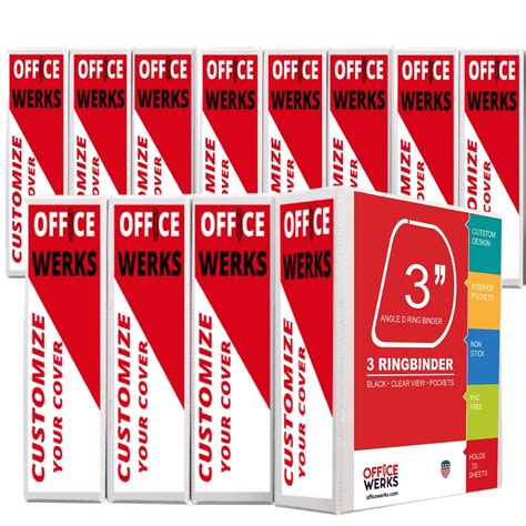 Snapklik.com : 3 Ring Binder, Professional Angle D Ring Binder 3 Inch