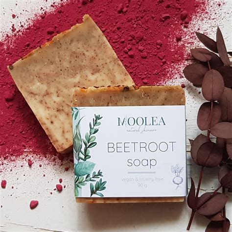 Beetroot Soap With Beetroot And Rosehip Powder Natural Vegan Soap Bar