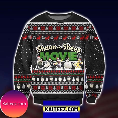 Shaun The Sheep Merry Xmas Christmas Ugly Sweater - Kaiteez