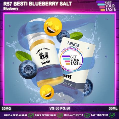 Jual Liquid R Besti Blueberry Salt Nic Ml Saltnic Pods By Hero