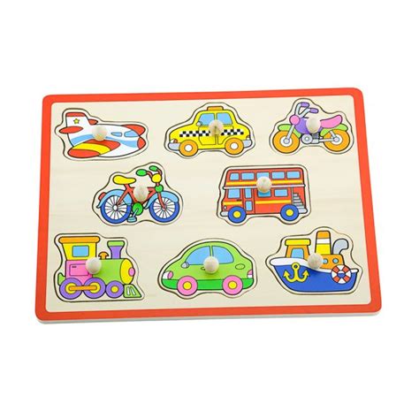 Wooden Flat Puzzles - Set of 6