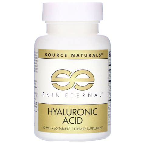 Source Naturals Skin Eternal Hyaluronic Acid 50 Mg 60 Tablets Iherb