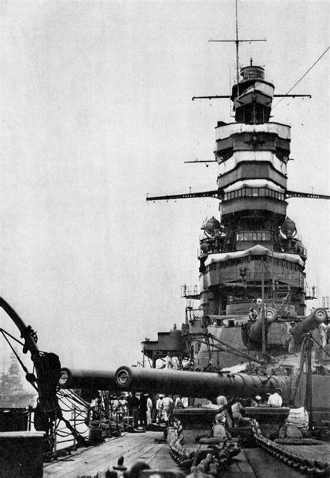 Foredeck Of 14 In Kongo Class Fast Battleship Haruna 1940 These Ships