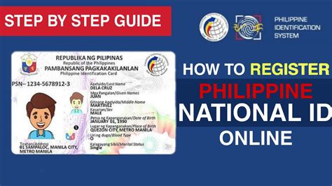 Philippine National Id How To Register In National Id Online Step