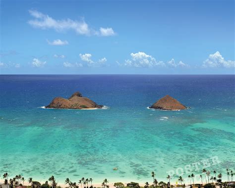 Lanikai Beach 18x24 Poster Art Print Mokulua Islandshawaii Etsy