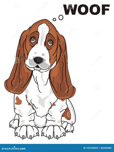 Dog Say Woof Stock Illustration Illustration Of Callout 103238285