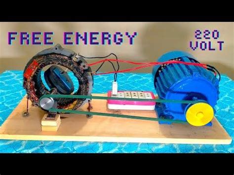 Get Free Energy 220 Volt With AC Motor And Electric Car Motor YouTube