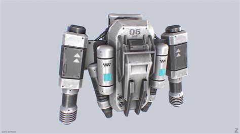 D Model Scifi Jetpack Vr Ar Low Poly Cgtrader