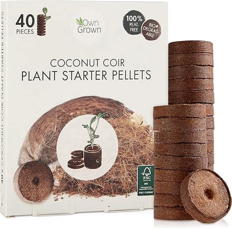 Amazon Coco Coir Seed Starter Pellets 40 Coconut Coir Plugs For