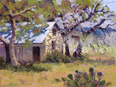 Landscape Artists International Old Rock Cabin Plein Air And