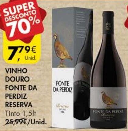 Promoção Vinho Douro Fonte da Perdiz Reserva 1 5lt em Pingo Doce