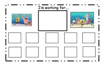 Spongebob Token Board By Julie Simon Tpt