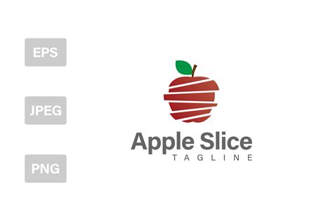 Apple Slice Or Fresh Fruit Logo Template Gráfico Por Agung Sptr