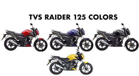 tvs raider  colors red blue black yellow gaadikey