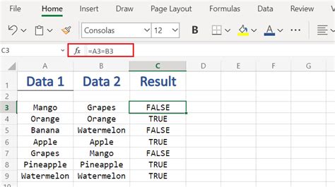 Compare Two Columns In Excel And Highlight Differences Printable Online