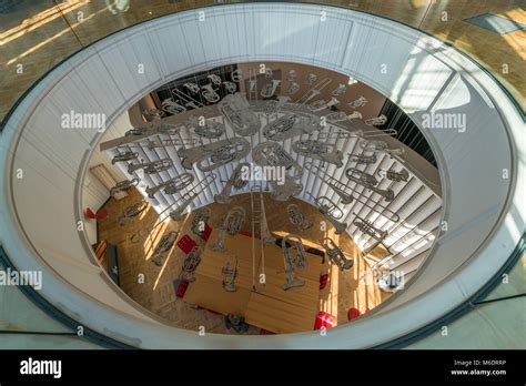 London February 26 2018 Suspended Sculpture Entitled Breathless By