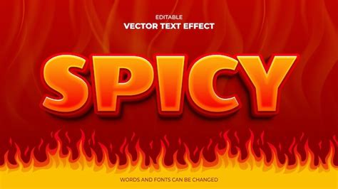 Spicy 3d Text Effect Vectors And Illustrations For Free Download Freepik