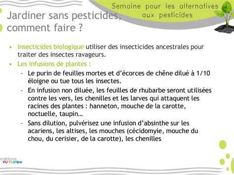 Les alternatives aux pesticides