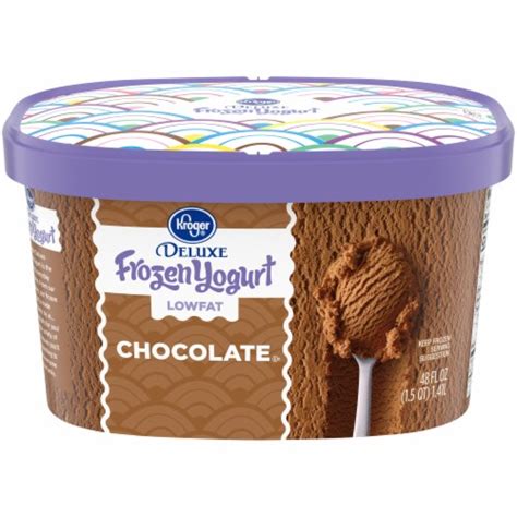 Kroger® Deluxe Low Fat Chocolate Frozen Yogurt Tub 48 Oz Ralphs