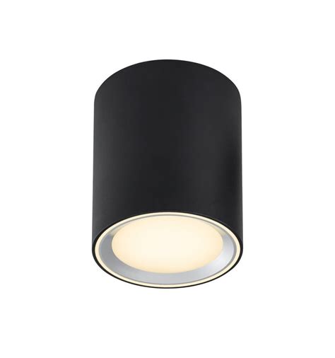 Nordlux FALLON Opbouwspot LED 2700K 12cm Zwart Dimbaar Europoint BVBA