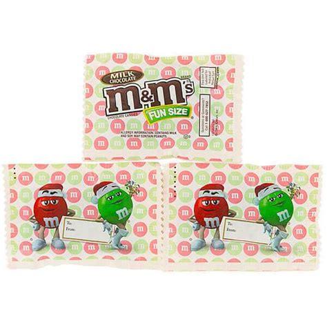 Christmas Mandms Candy Fun Size Packs 20 Piece Bag Bestcandyshop