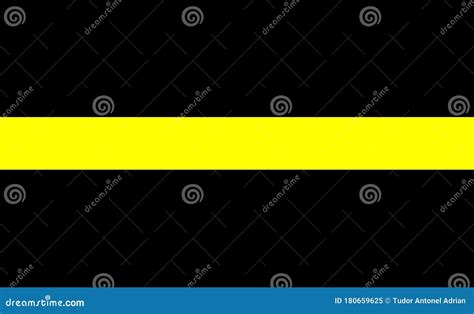 Thin Yellow Line Flag Stock Illustration Illustration Of Yellow