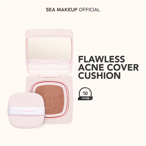 Jual Sea Makeup Fix And Flawless Acne Cover Cushion Full Coverage