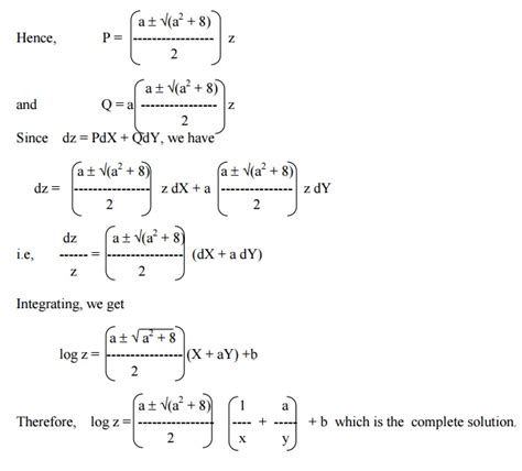 Solution Of A Partial Differential Equation