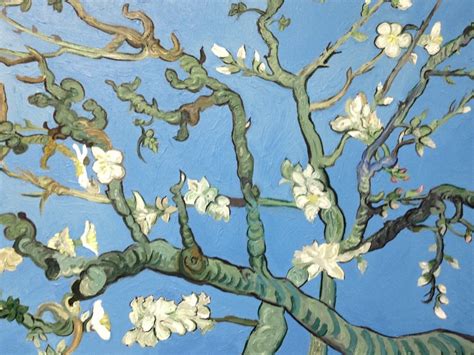 Hand Painted Vincent Van Gogh Almond Blossoms Painting Reproduction on ...