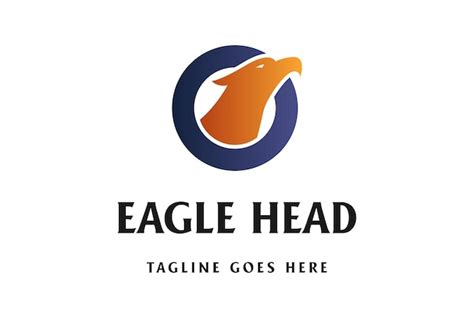 Einfacher Minimalistischer Moderner Eagle Hawk Falcon Bird Head Logo