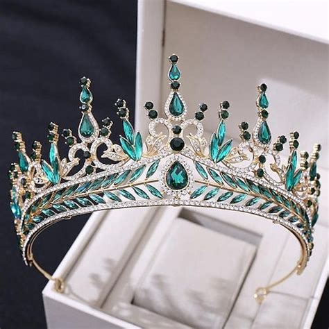 Luxuri Se Barocke Kristall Braut Diademe Strass Krone Braut Diadem