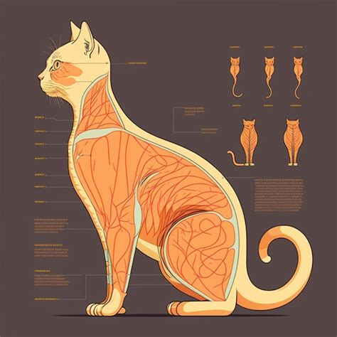 Premium Photo Cat Anatomy Vector Illustration