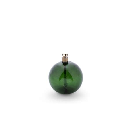 LAMPE A HUILE RONDE CHROME VERT PERI DESIGN