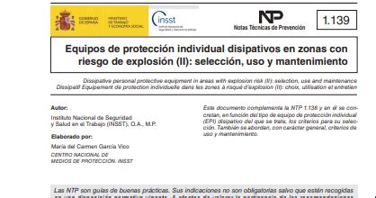 PREVENCION SEGURIDAD Y SALUD LABORAL NTP 1139 Equipos de protección