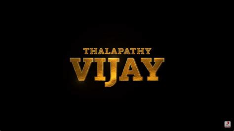 Thalapathy Vijay Title Card In 2023 Title Card Vijay Actor Cards