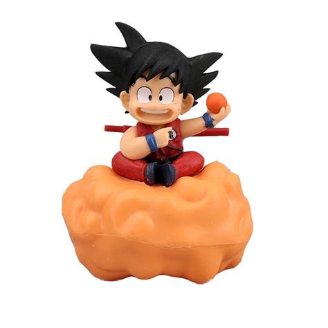 Dragon Ball Z Yong Son Goku Action Figure With Somersault Cloud Model