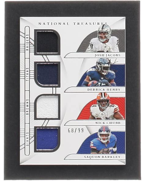 Josh Jacobs Derrick Henry Nick Chubb Saquon Barkley 2022 Panini