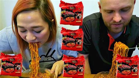 Korean X2 Spicy Noodle Challenge Samyang Youtube