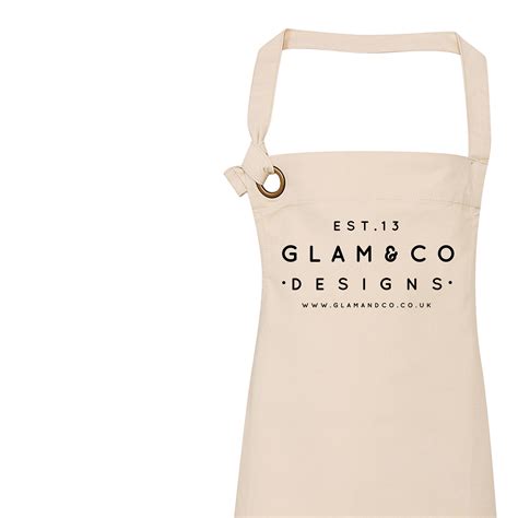 Personalised Apron Logo Design Apron Aprons For Women Etsy