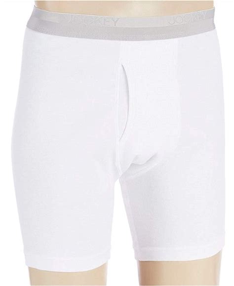 Buy Jockey Signature Pima Cotton Midway Boxer Briefs 3 Pack White Large Online At Lowest Price